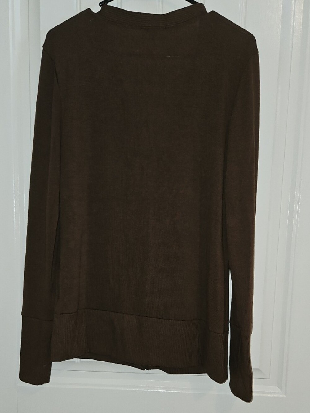 Zenana Brown Snap-Front Open Cardigan - Picture 4 of 6